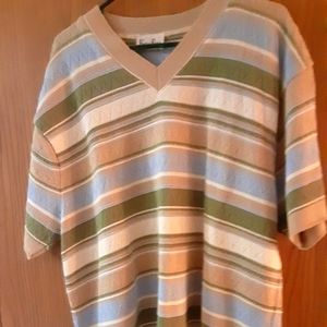 NWT Tan Multi Color Top Sz 26/28